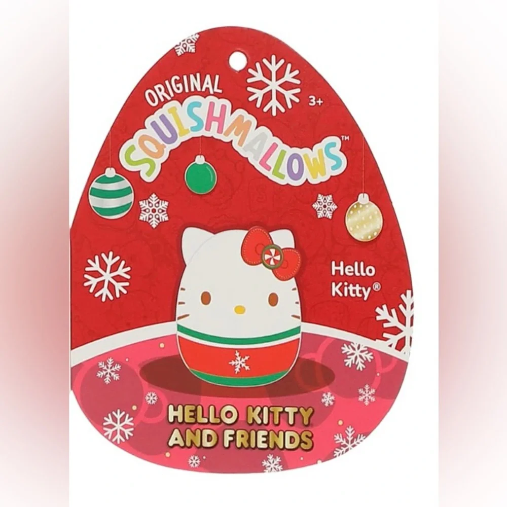 NEW!! Original Squishmallows Hello Kitty Christmas Plush- (NWT)